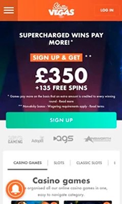 Мобверсия казино Slotty Vegas