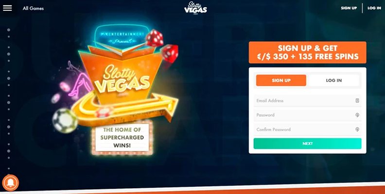 Сайт казино Slotty Vegas