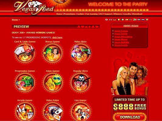 Слоты казино Vegas Red